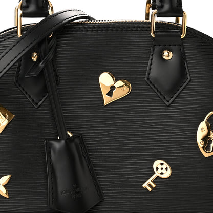 Louis Vuitton Epi Love Lock Alma BB Black 7 of 9