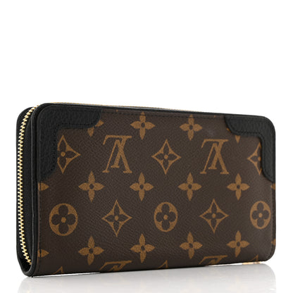 Louis Vuitton Monogram Zippy Retiro Wallet Black 3 of 8