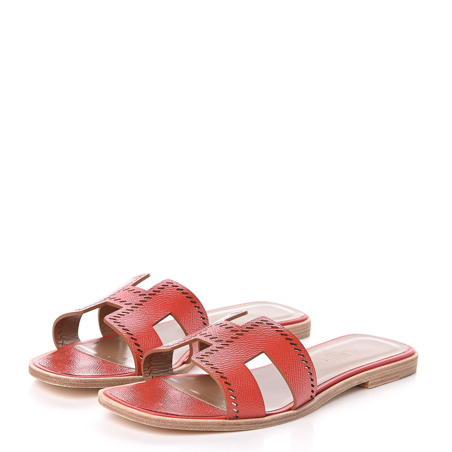 Patent Epsom Perforated Oran Sandals 40