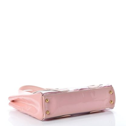Chanel Vinyl Patent CC Logo Beach Tote Pink 5 of 13