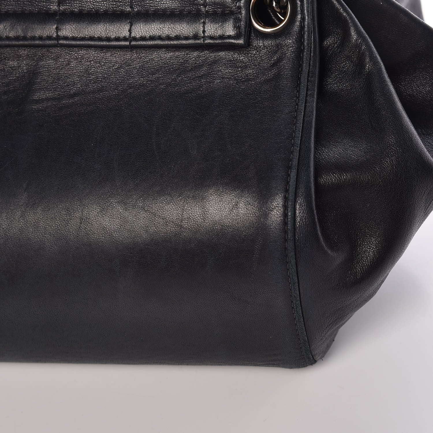 Chanel Lambskin Chocolate Bar Accordion Mademoiselle Flap Black 14 of 25
