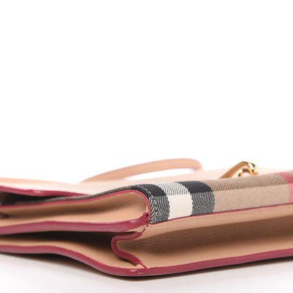 Burberry Derby Calfskin House Check Small Macken Crossbody Bag Ash Rose 6 of 10