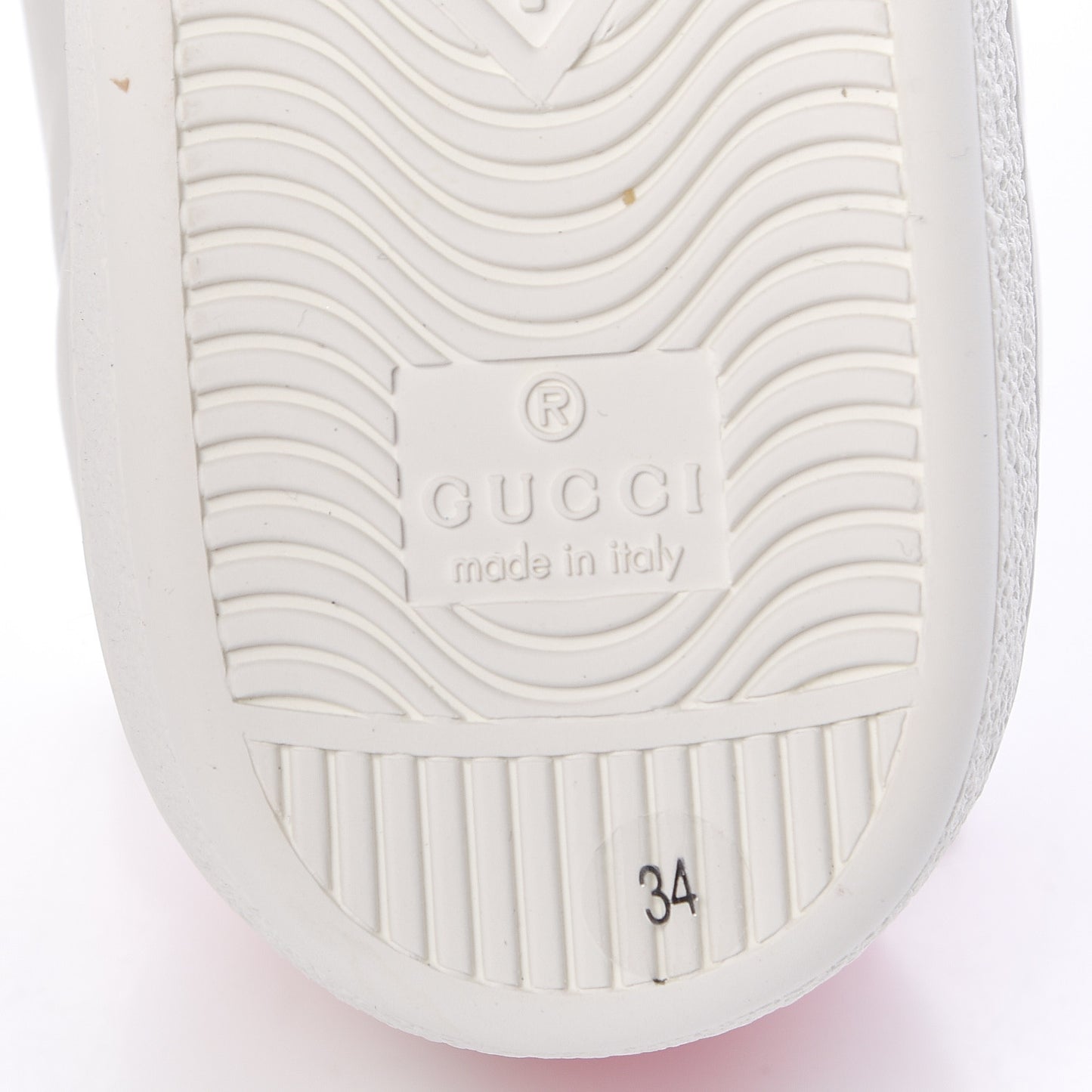 Calfskin Ayers Bee Embroidered Womens Ace Sneakers 34 White Green