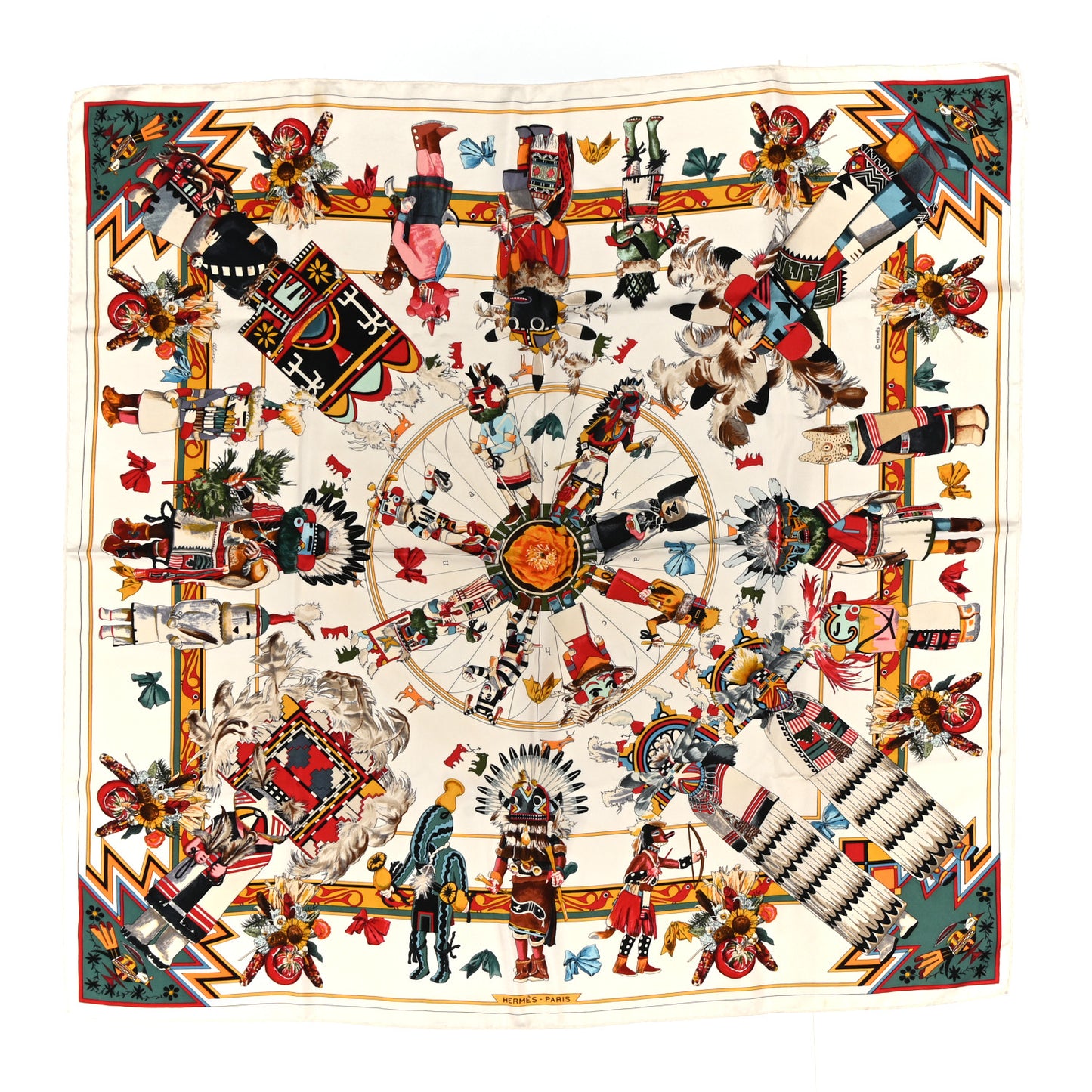 Silk Kachinas Wash Scarf 90