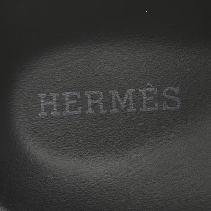 Hermes Calfskin Womens Chypre Sandals 38 Black 8 of 9