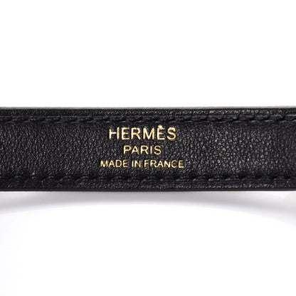Hermes Swift 16mm Mini Dog Carres Bag Strap Black 3 of 5