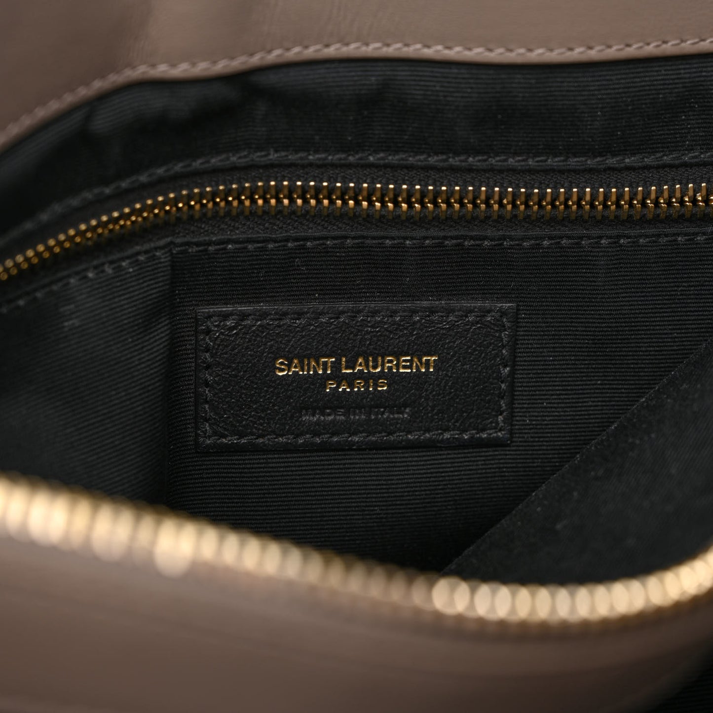 Calfskin Matelasse Large Loulou Monogram Chain Satchel Dark Beige