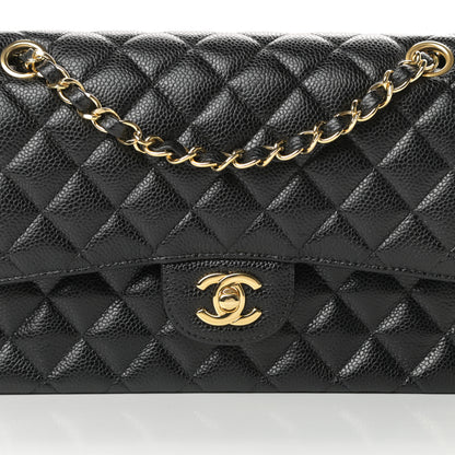 Chanel Caviar Quilted Medium Double Flap Black 8 of 10