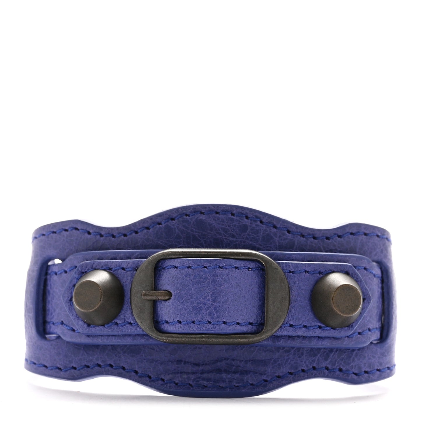 Agneau Arena Classic Hardware Bracelet M Bleu Lavande