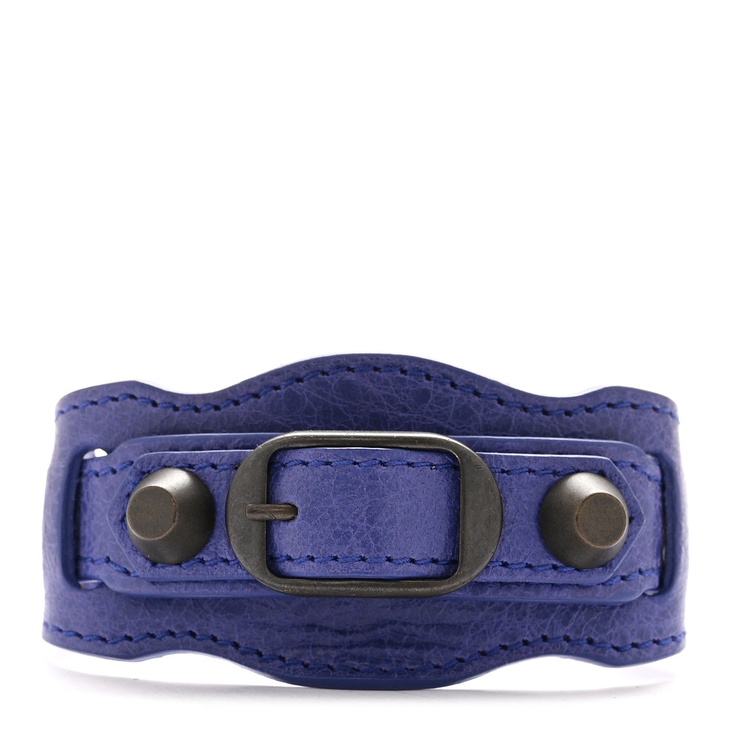 Balenciaga Agneau Arena Classic Hardware Bracelet M Bleu Lavande 1 of 6
