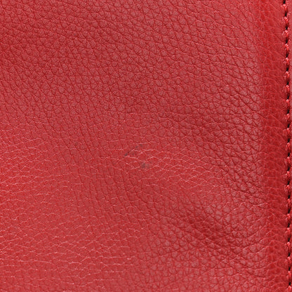 Valentino Garavani Pebbled Calfskin Medium Glam Lock Rockstud Flap Red 11 of 14