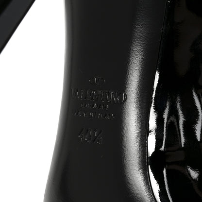 Valentino Garavani Patent Tonal One Stud 100mm Pumps 40.5 Black 7 of 9