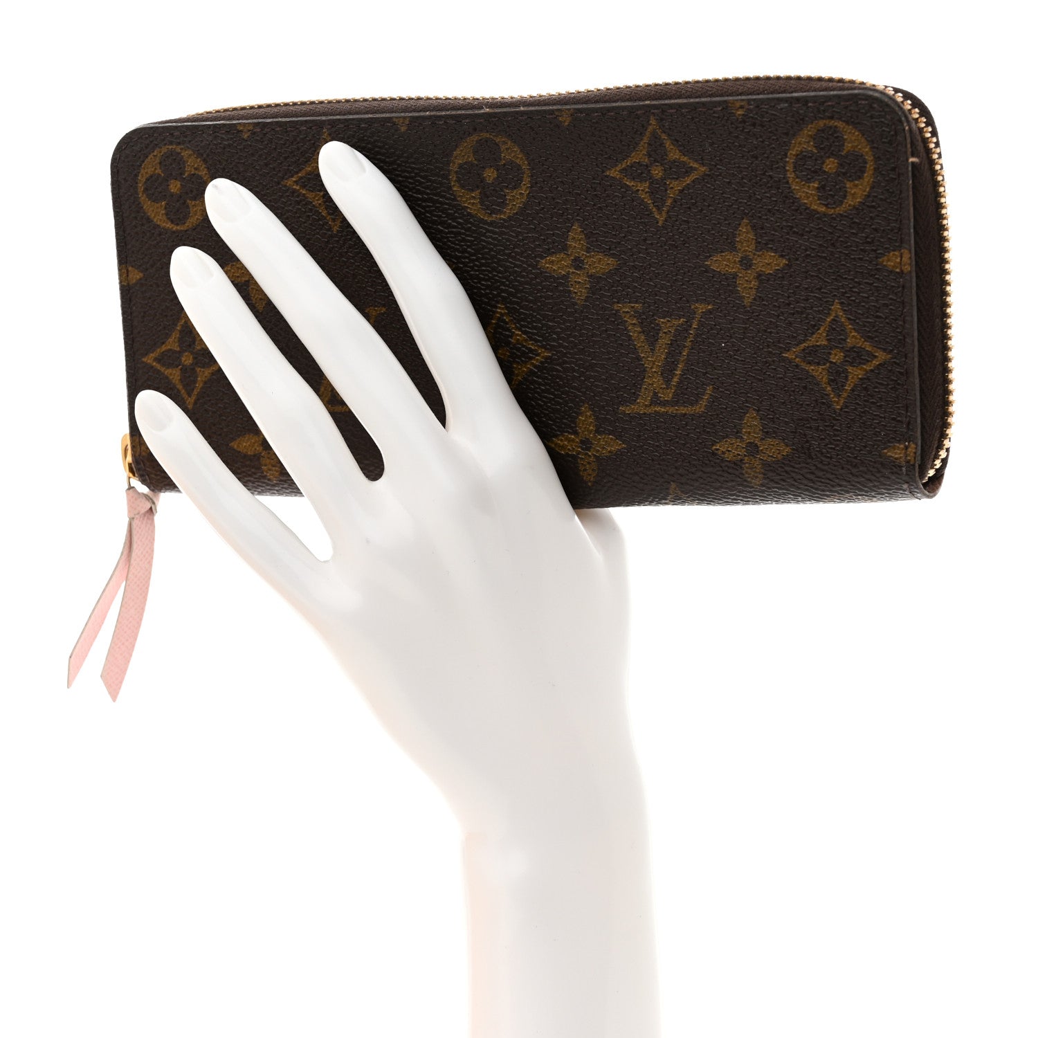 Louis Vuitton Monogram Clemence Wallet Rose Ballerine 2 of 8
