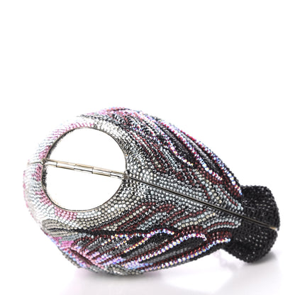 Judith Leiber Swarovski Crystal Bird Minaudiere Clutch Pink Multicolor 8 of 14
