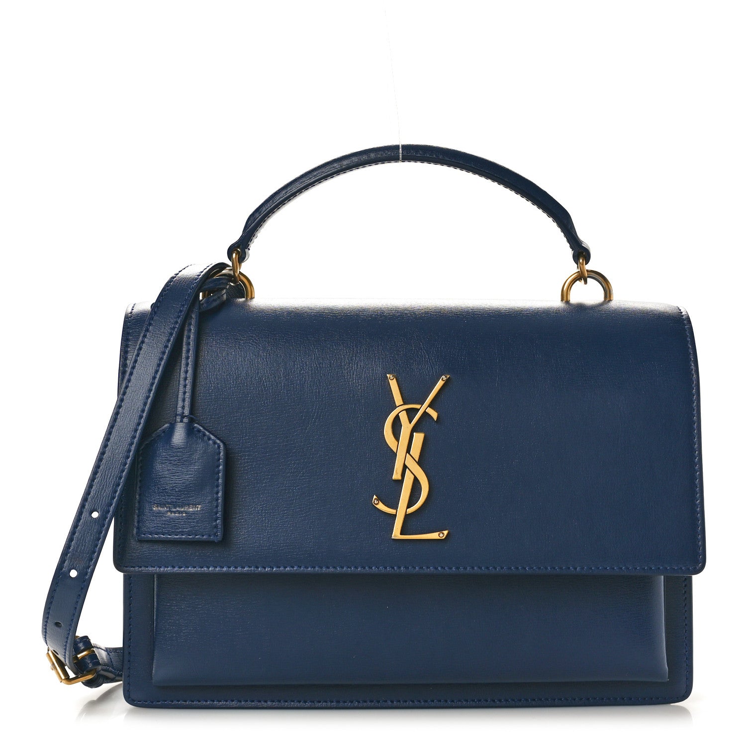 Saint Laurent Calfskin Medium Monogram Sunset Blue Charron 1 of 11