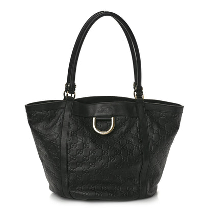 Gucci Guccissima Medium D Gold Tote Black 1 of 10