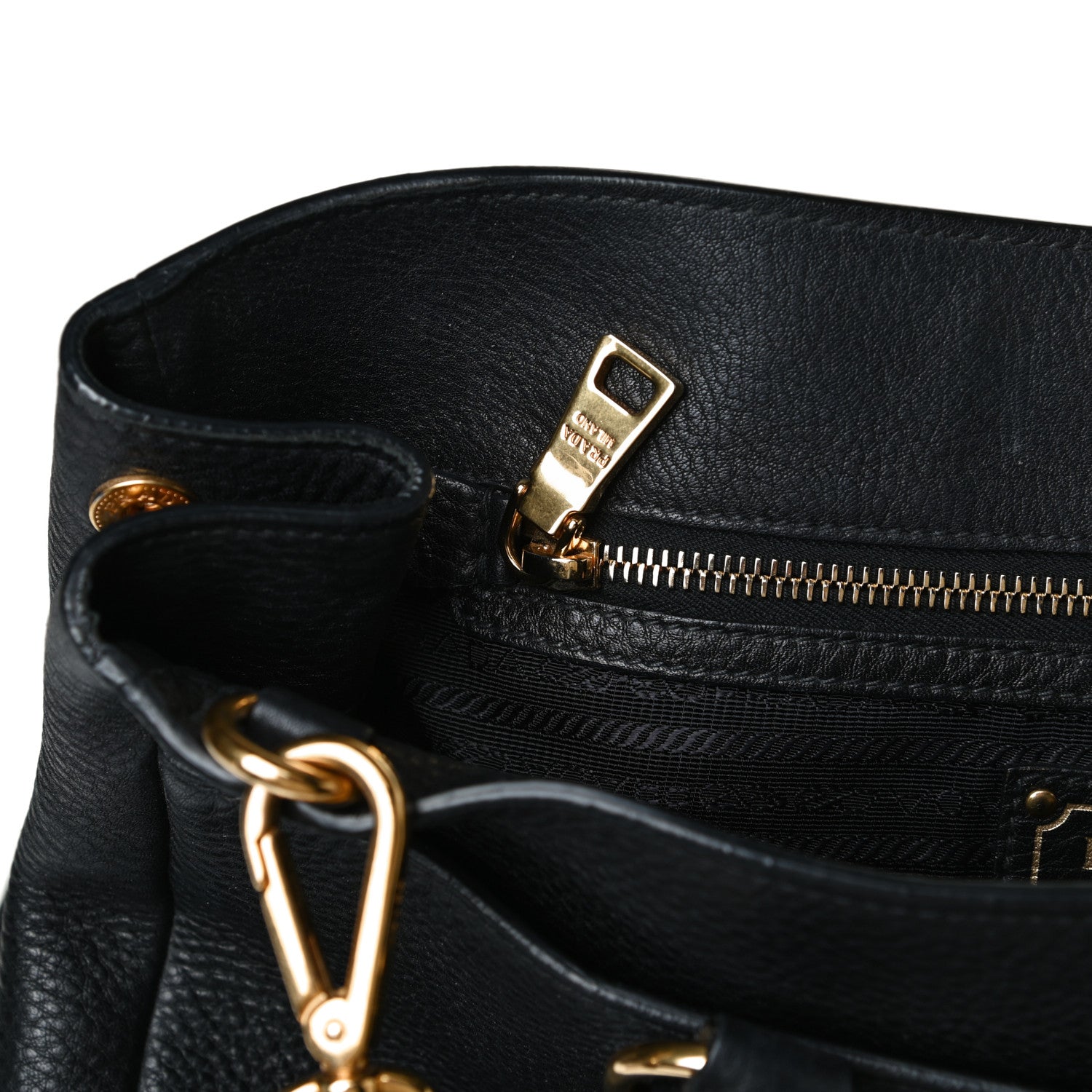 Prada Vitello Daino Shopping Tote Black 24 of 24