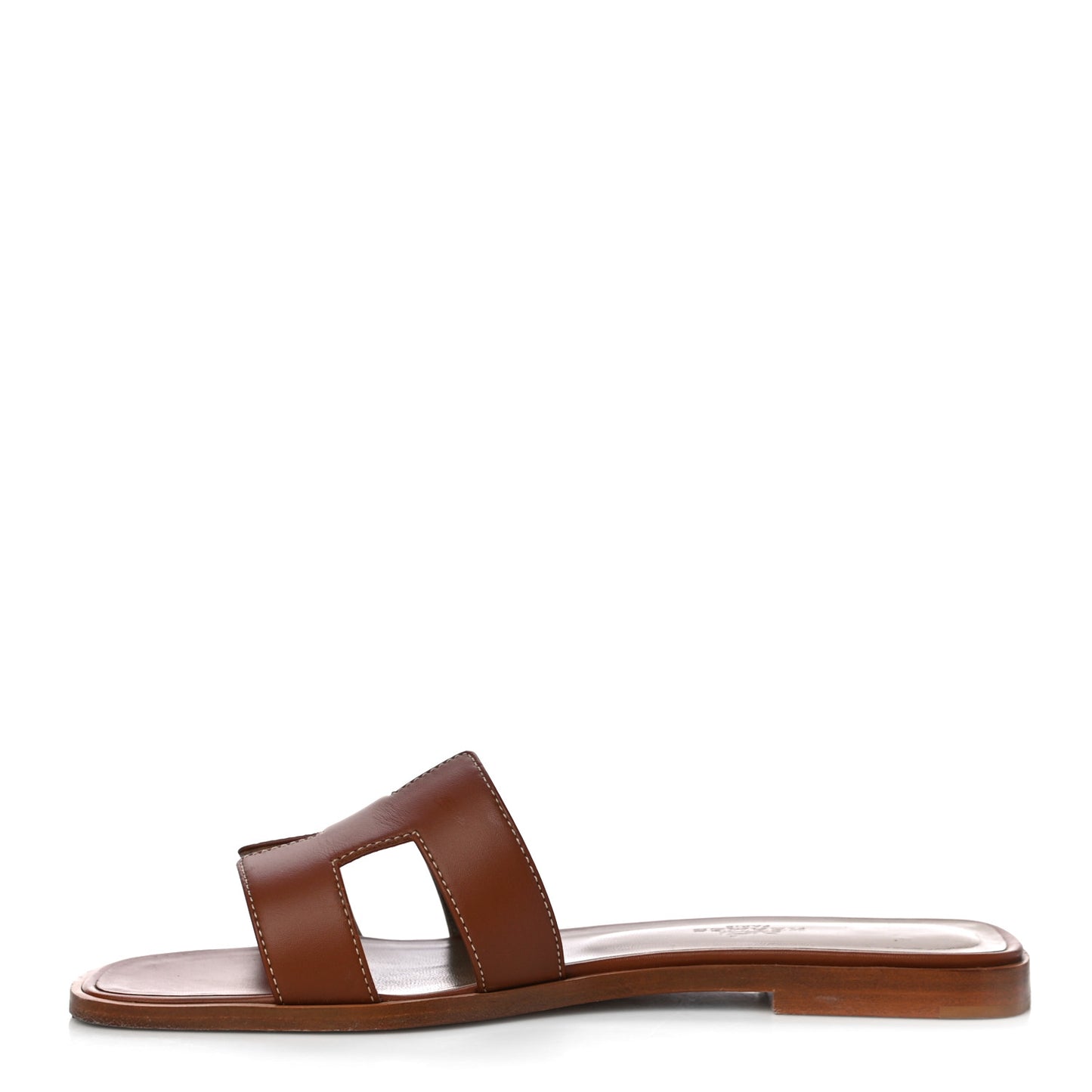 Box Calfskin Oran Sandals 38 Gold