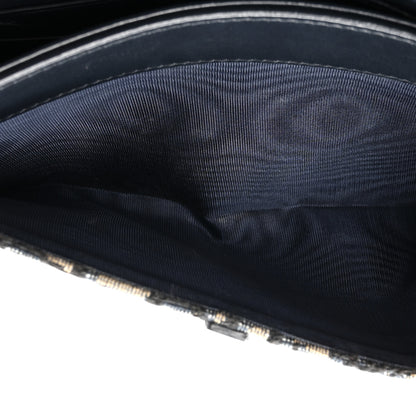Christian Dior CHRISTIAN DIOR Oblique Saddle Chain Long Wallet Blue 7 of 18
