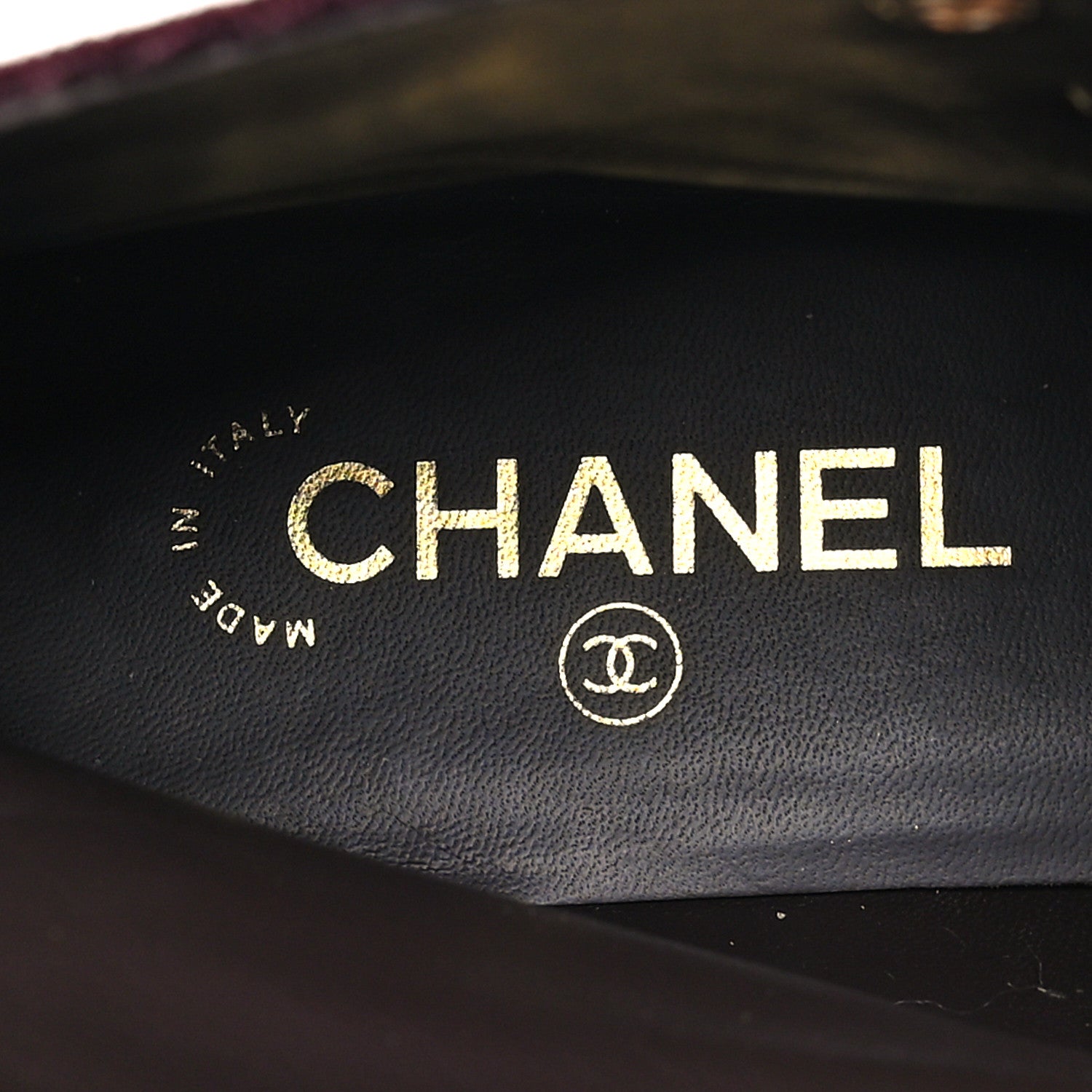 Chanel Velvet CC Lace Up Boots 41.5 Burgundy 8 of 10