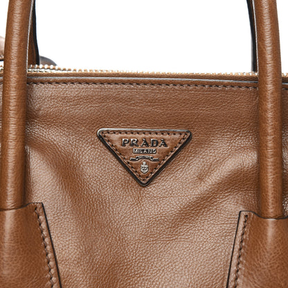 Prada Glace Calf Twin Pocket Tote Cannella 20 of 20