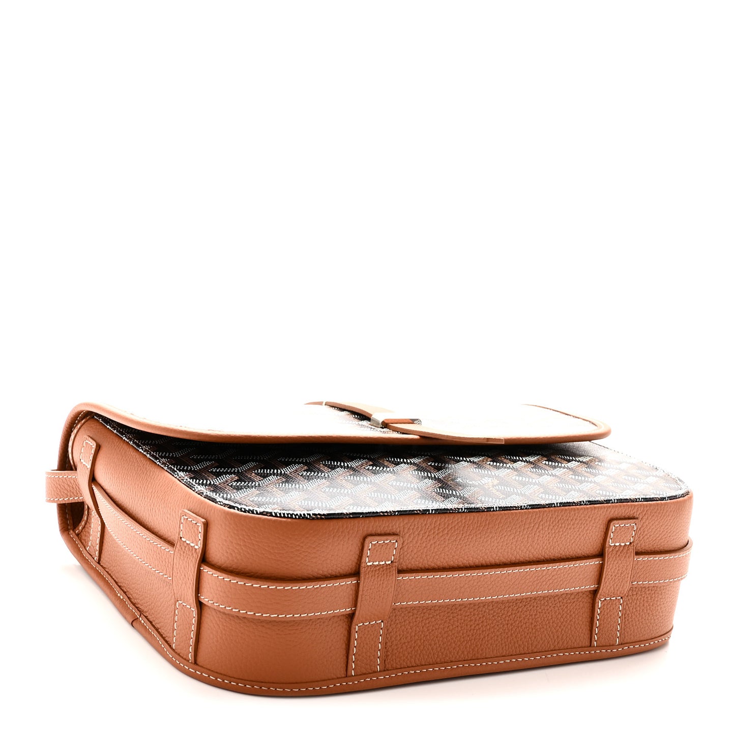 Goyardine Belvedere II MM Messenger Bag Black Gold