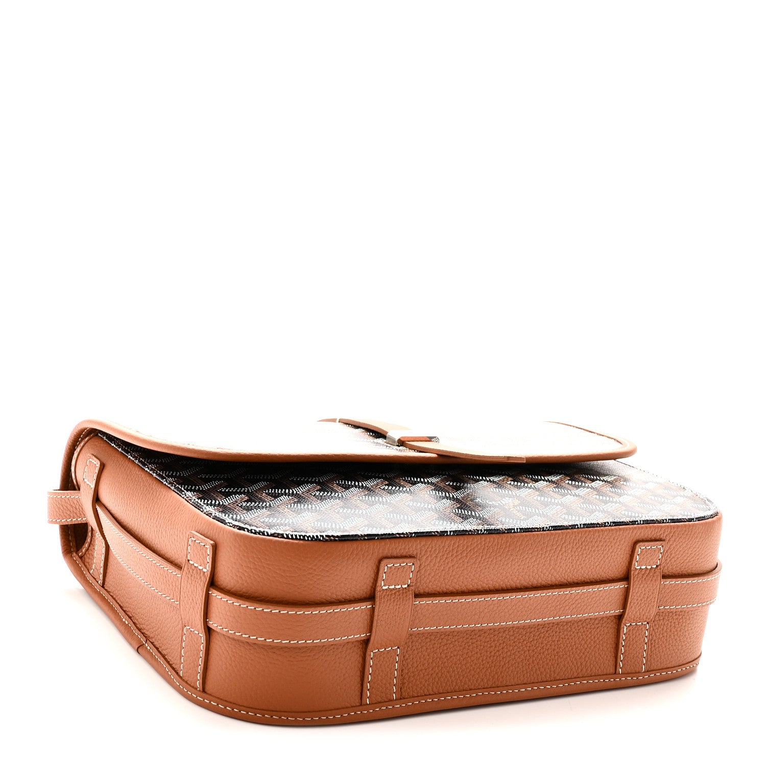 Goyard Goyardine Belvedere II MM Messenger Bag Black Gold 4 of 9