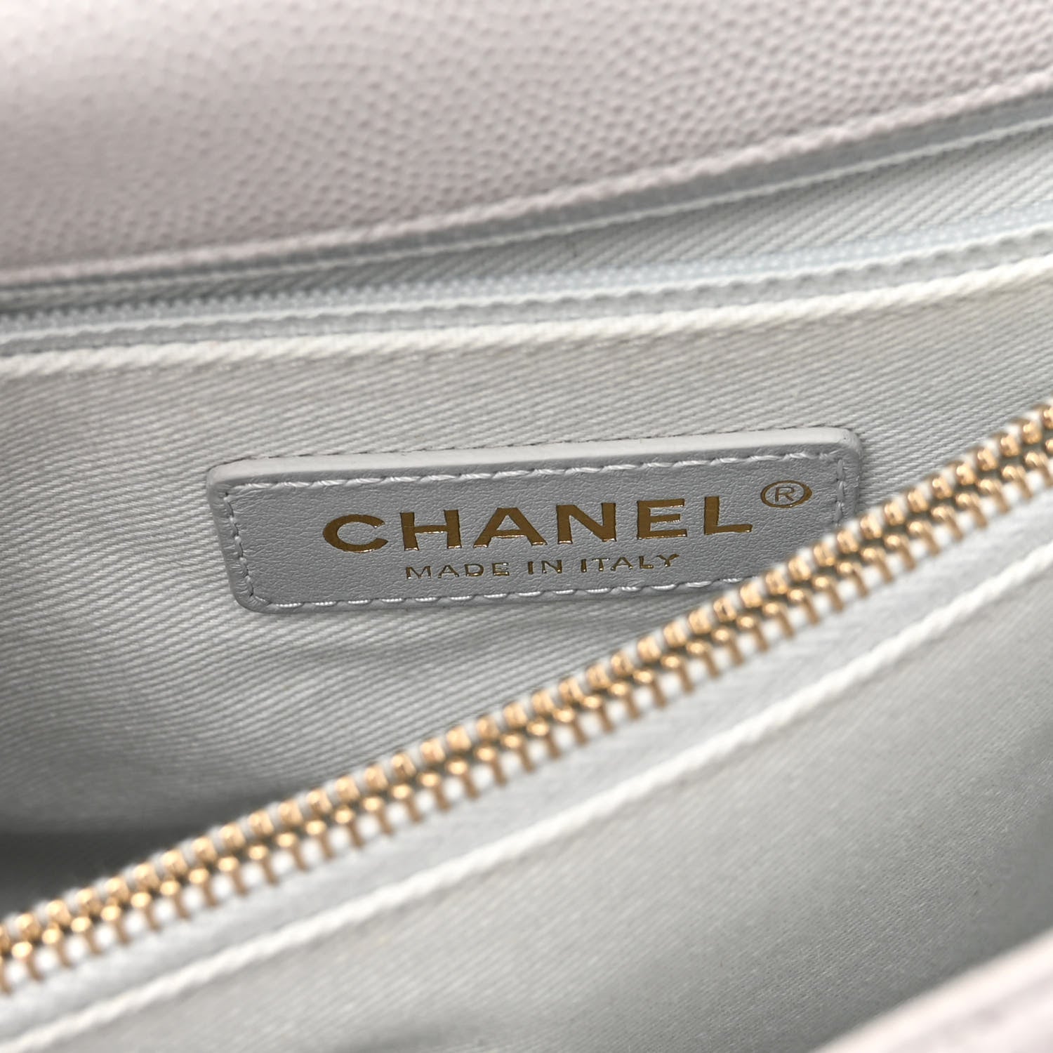 Chanel Caviar Quilted Small Coco Handle Flap Light Grey 5 of 9