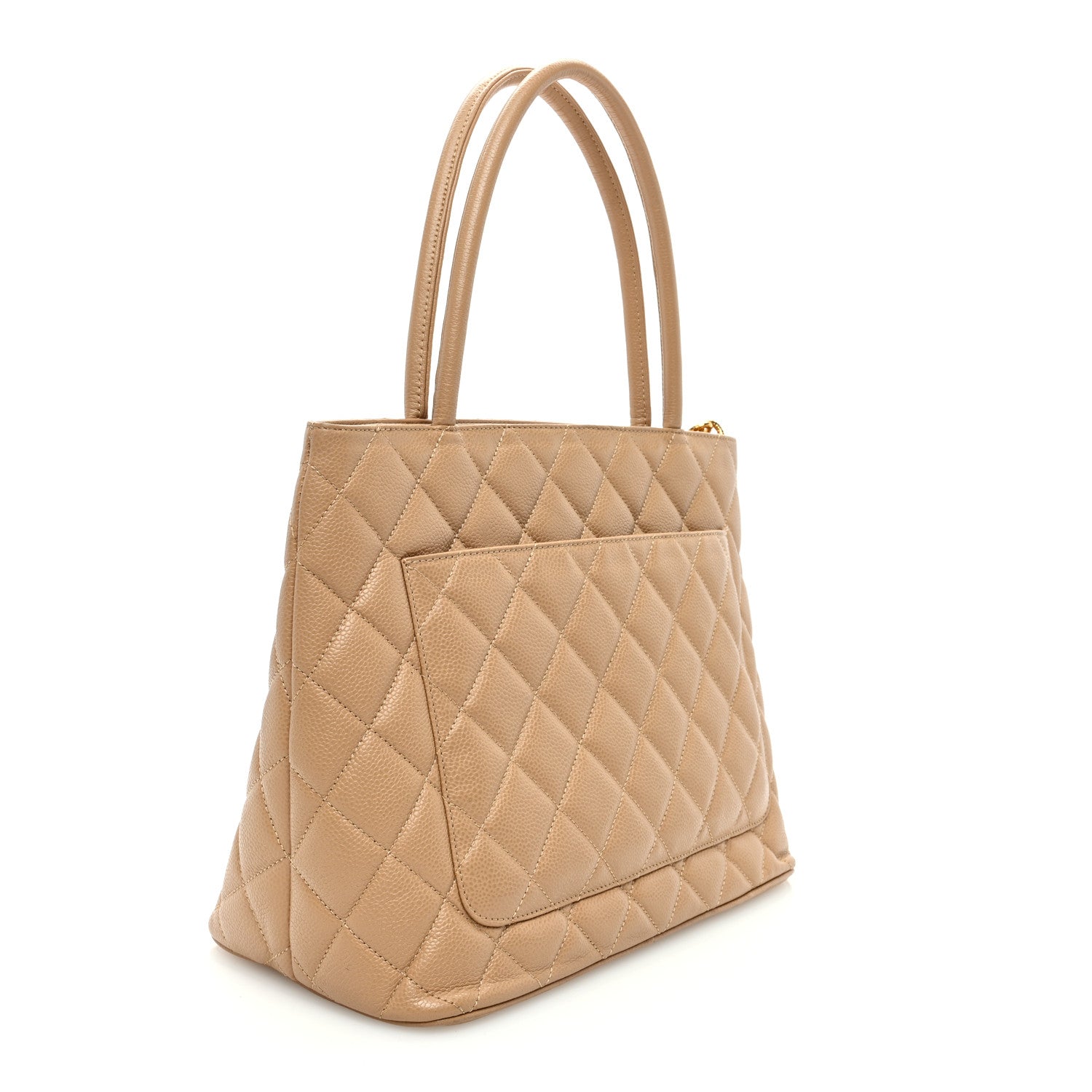 Chanel Caviar Quilted Medallion Tote Beige 2 of 11