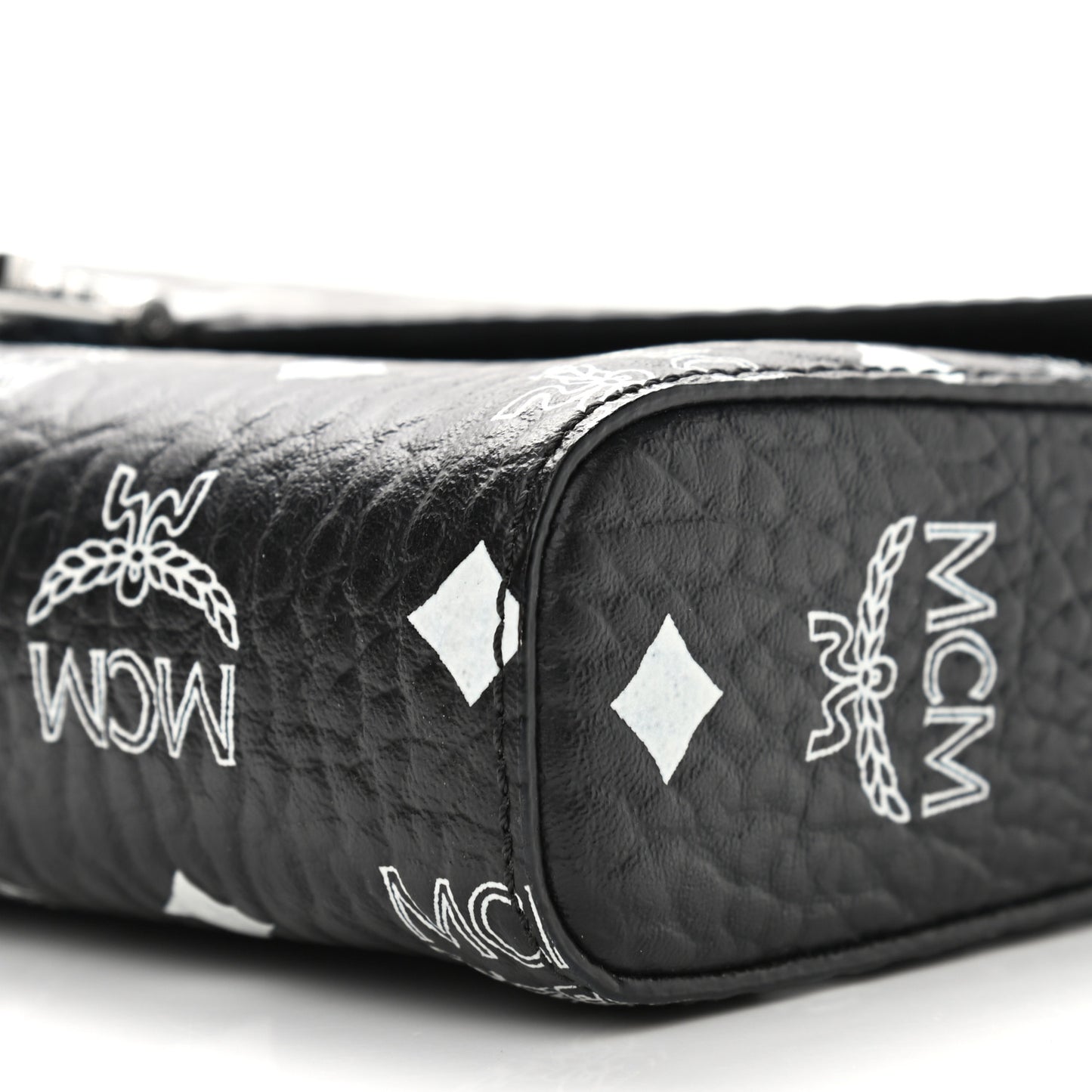 Visetos Monogram Medium Millie Crossbody Bag Black
