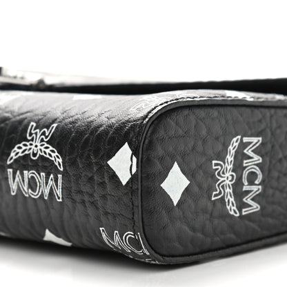 MCM Visetos Monogram Medium Millie Crossbody Bag Black 8 of 8
