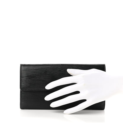 Louis Vuitton Epi Sarah Wallet Black 2 of 7