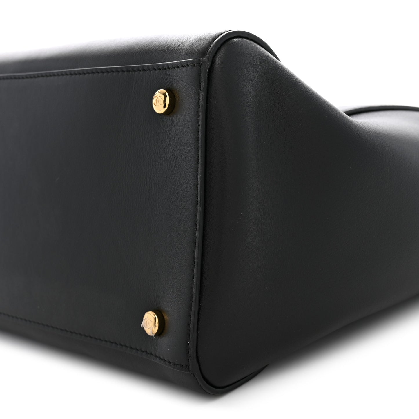 Calfskin Archetype Large Shopping Tote Black