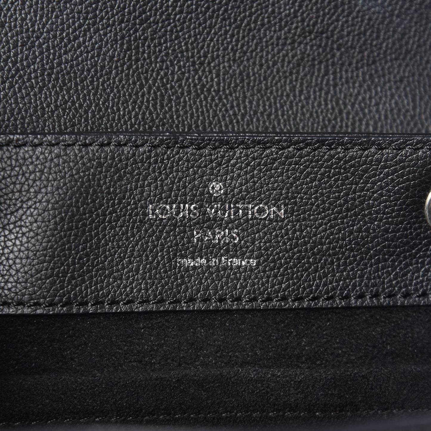 Calfskin Lockme Backpack Black