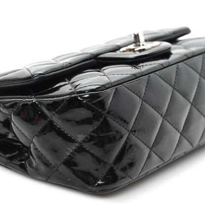 Chanel Patent Calfskin Quilted Mini Rectangular Flap Black 9 of 11