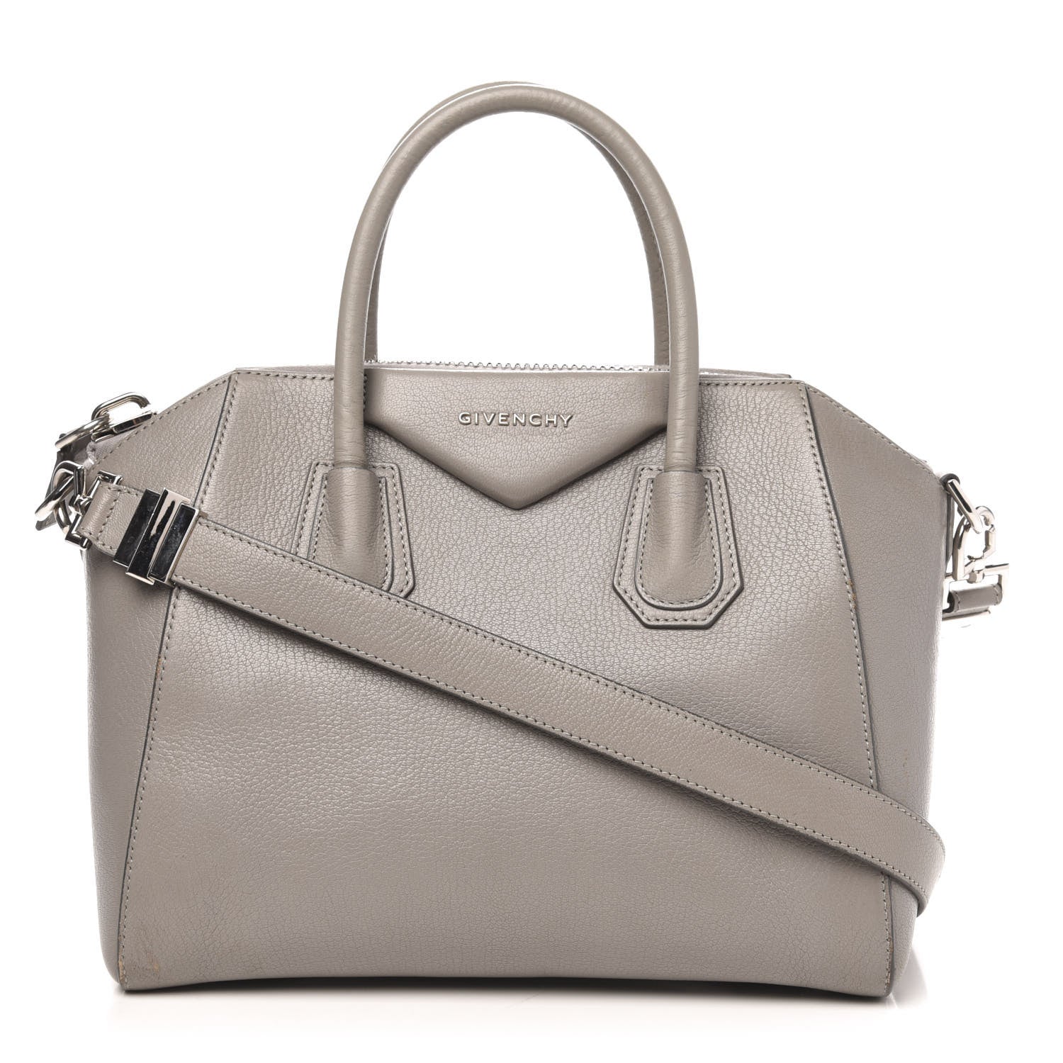 Givenchy Sugar Goatskin Small Antigona Pearl Grey 1 of 18