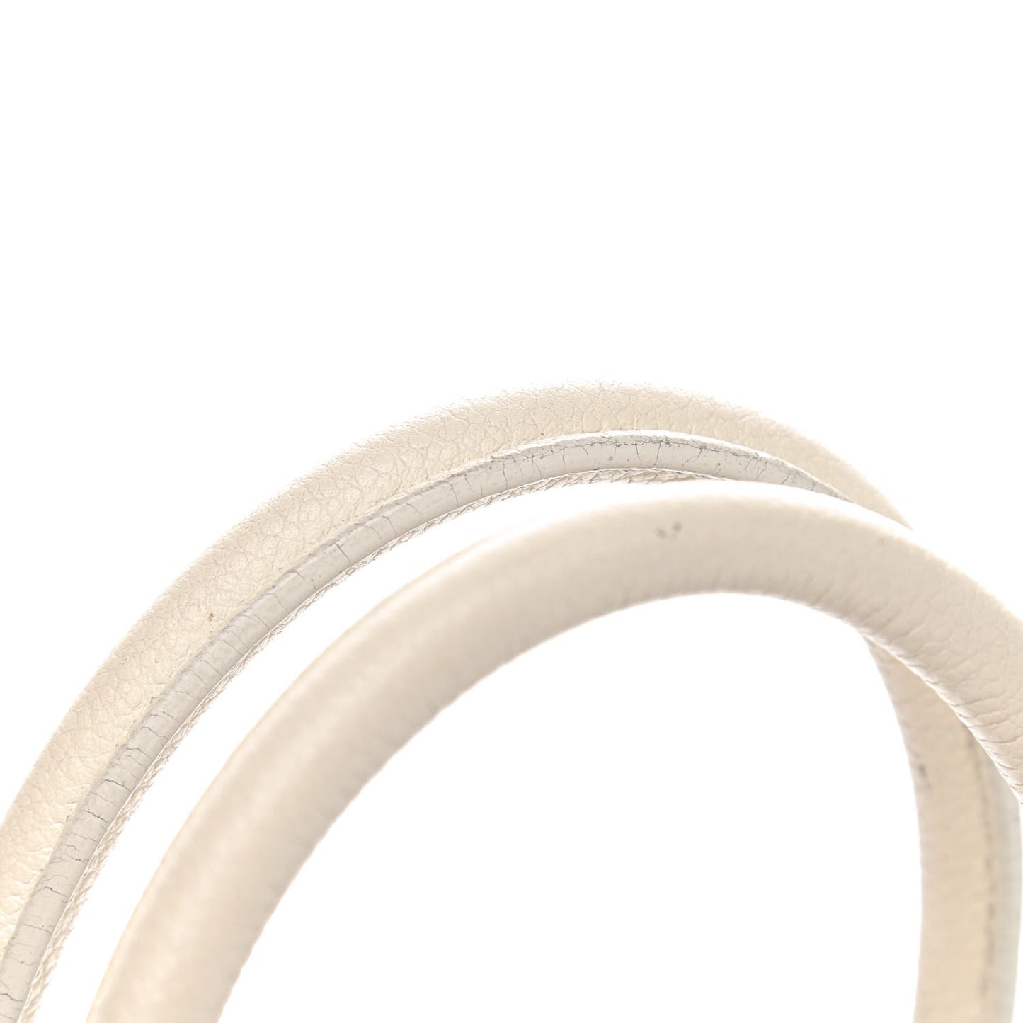 Grained Calfskin Baby Sac De Jour White