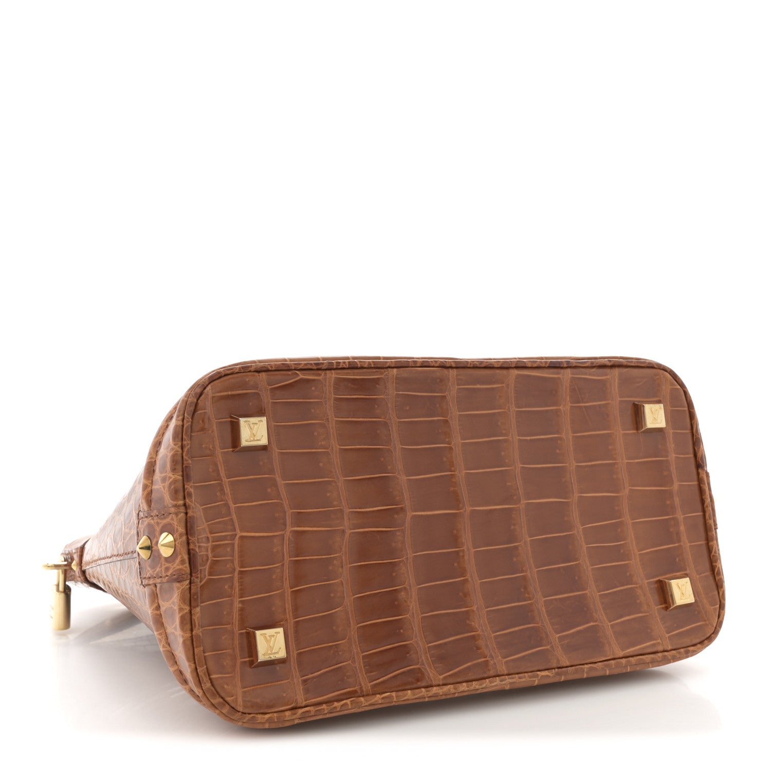 Louis Vuitton Crocodile Lockit PM Brown 4 of 10