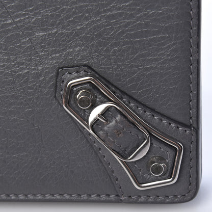 Balenciaga Agneau Silver Metallic Edge Hardware Wallet On Chain Grey 11 of 14