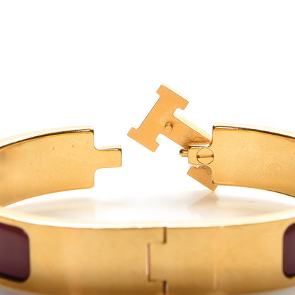 Hermes Enamel Narrow Clic Clac H Bracelet PM Muscat 4 of 6