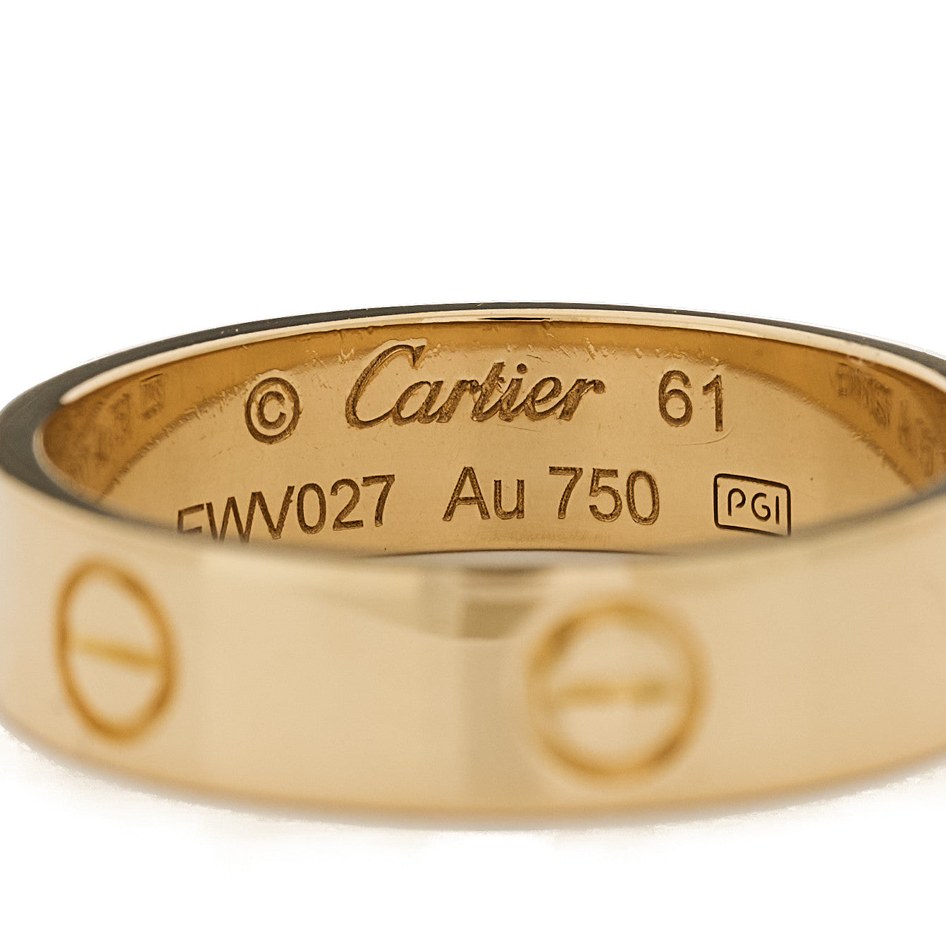 Cartier 18K Yellow Gold 5.5mm LOVE Ring 61 9.5 4 of 6