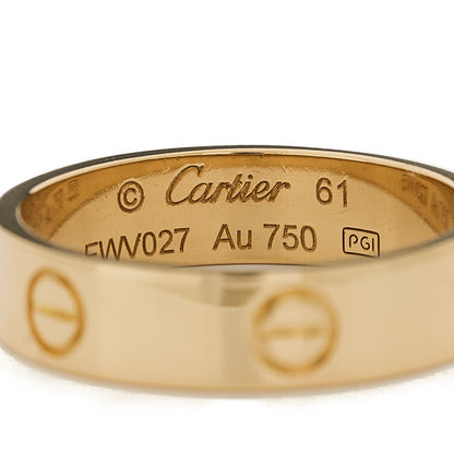 Cartier 18K Yellow Gold 5.5mm LOVE Ring 61 9.5 4 of 6