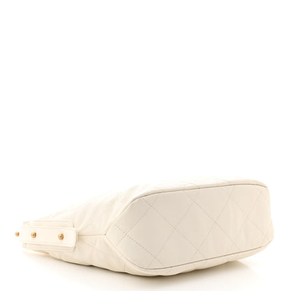 Chanel Calfskin Quilted Daily Hobo White 4 of 11