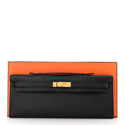 Hermes Swift Kelly Cut Clutch Pochette Black 11 of 11