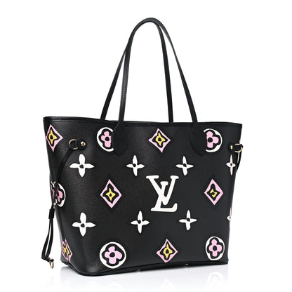 Louis Vuitton Monogram Giant Wild At Heart Neverfull MM Black 2 of 4