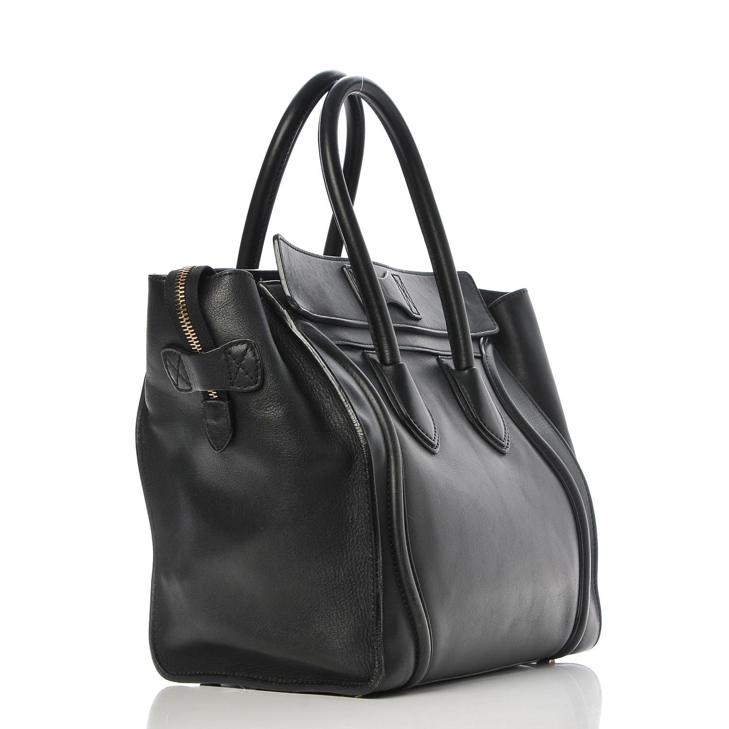 Smooth Calfskin Mini Luggage Black