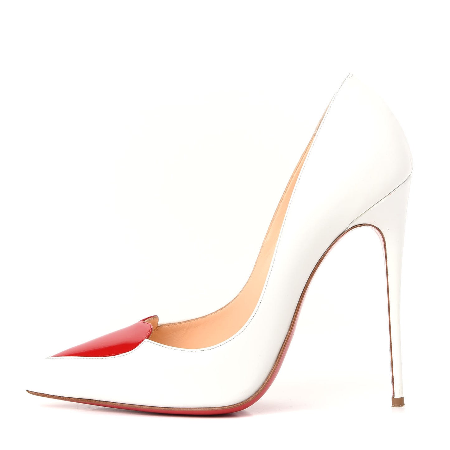 Jazz Calf Patent Corafront 120 Pumps 38 White Red