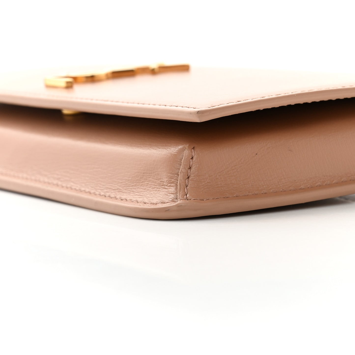 Smooth Calfskin Monogram Phone Holder Crossbody Vintage Peach