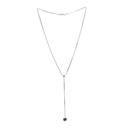 Cartier 18K White Gold Diamond LOVE Drop Necklace 3 of 5