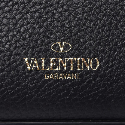 Valentino Garavani Pebbled Calfskin Medium Rockstud Flip Lock Crossbody Bag Black 5 of 10